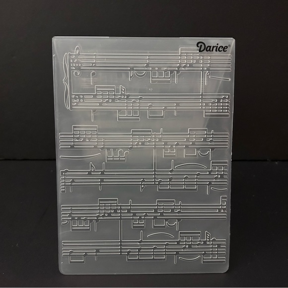 Darice 4” x 6” embossing folder - SHEET MUSIC - Picture 3 of 11